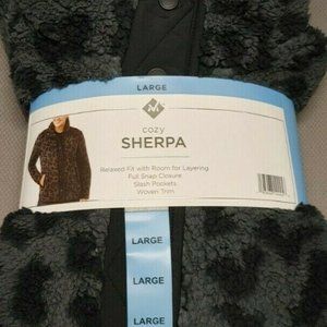 !!NWT!! Women's Leopard MEMBERS MARK Cozy Sherpa XL